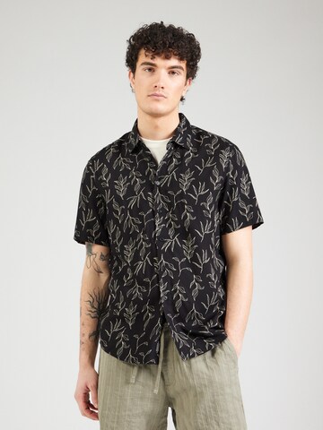 BLEND Regular Fit Hemd 'BHACE' in Schwarz: Vorderseite