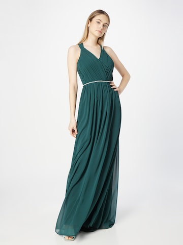 STAR NIGHT Evening Dress in Green: front