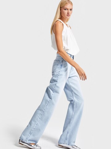 IT'S BASIC Regular Jeans 'Straight High Rise Jeans' in Blauw