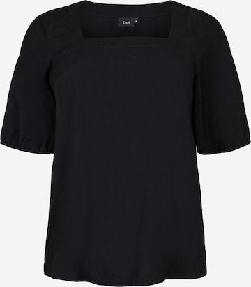 Zizzi - Blusa 'Claru' en negro: frente