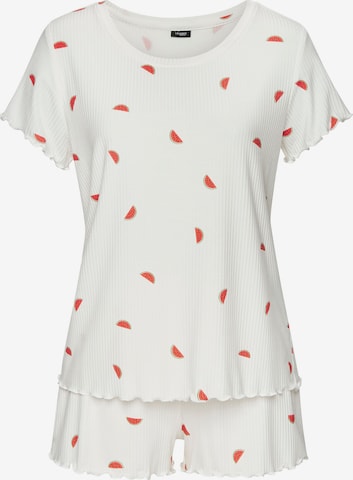 VIVANCE Pyjamashortsit värissä valkoinen: etupuoli