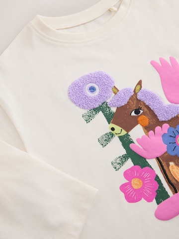 Next - Camiseta 'Pferd' en blanco