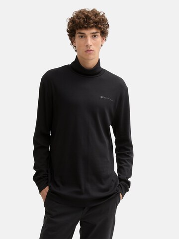 TOM TAILOR DENIM Shirt in Black: front