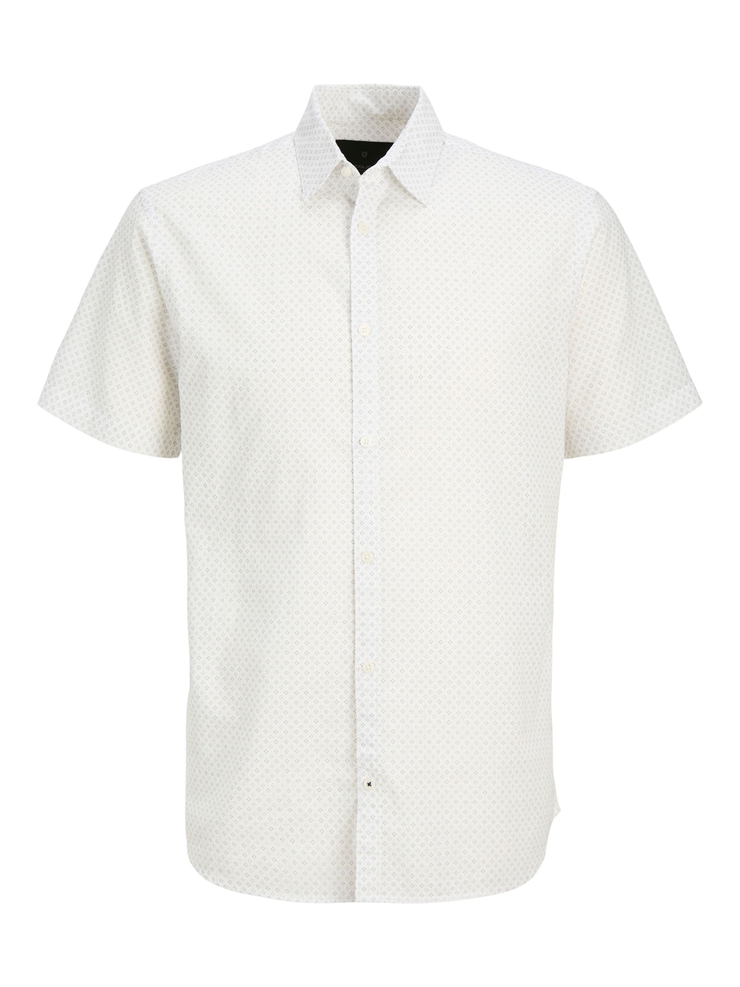 JACK & JONES - Ajuste regular Camisa en blanco: frente