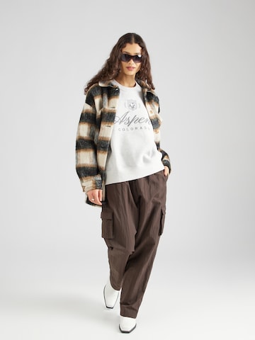 Abercrombie & Fitch Sweatshirt 'SUNDAY' in Grey