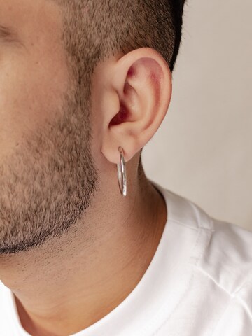 Hey Happiness Oorbel 'Mid Chunky' in Zilver