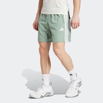 ADIDAS PERFORMANCE Loosefit Sportovní kalhoty 'Essentials' – zelená: přední strana