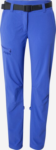 Maier Sports Outdoor Pants 'Lulaka' in Blue: front