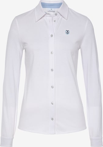 DELMAO Blouse in White: front