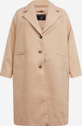 Dorothy Perkins Curve Between-seasons coat in Beige: front