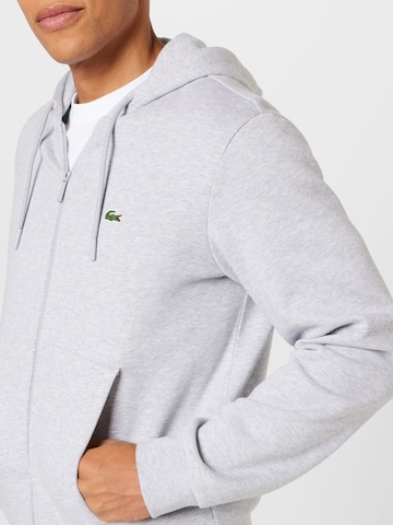 LACOSTE Zip-Up Hoodie in Grey