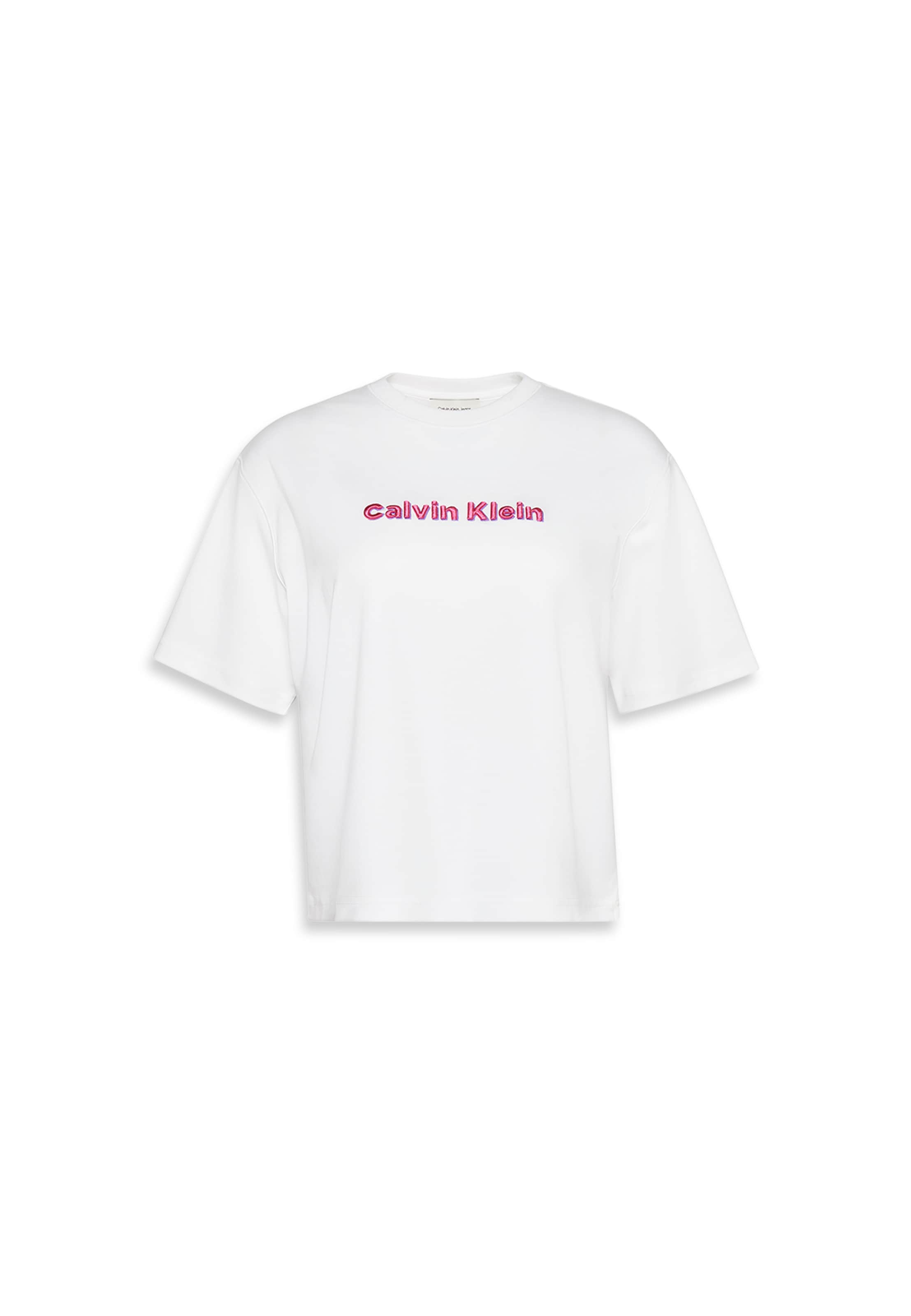 Calvin Klein Jeans T-shirt i vit: framsida