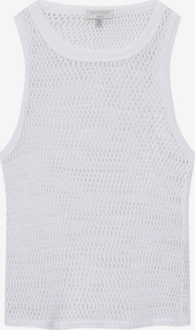 Pull&Bear Knitted top in White: front