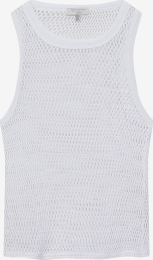 Pull&Bear Tops en tricot en blanc, Vue avec produit