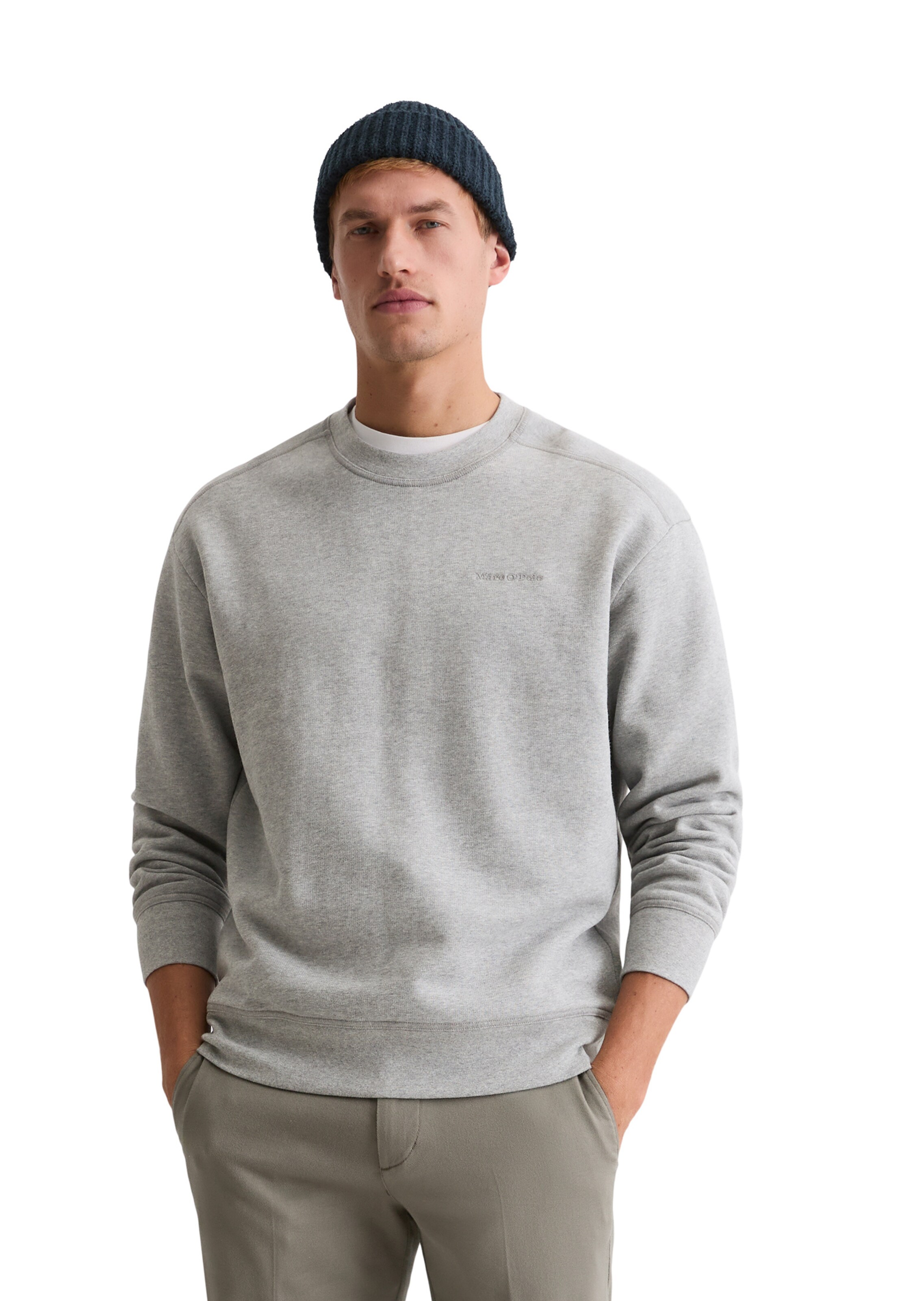 Marc O'Polo Sweatshirt in Grey: front