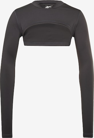 melns Reebok Sporta krekls: no priekšpuses