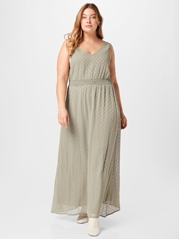 ABOUT YOU Curvy Jurk 'Cassia' in Beige: voorkant