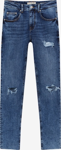 Pull&Bear Skinny Jeans in Blue: front