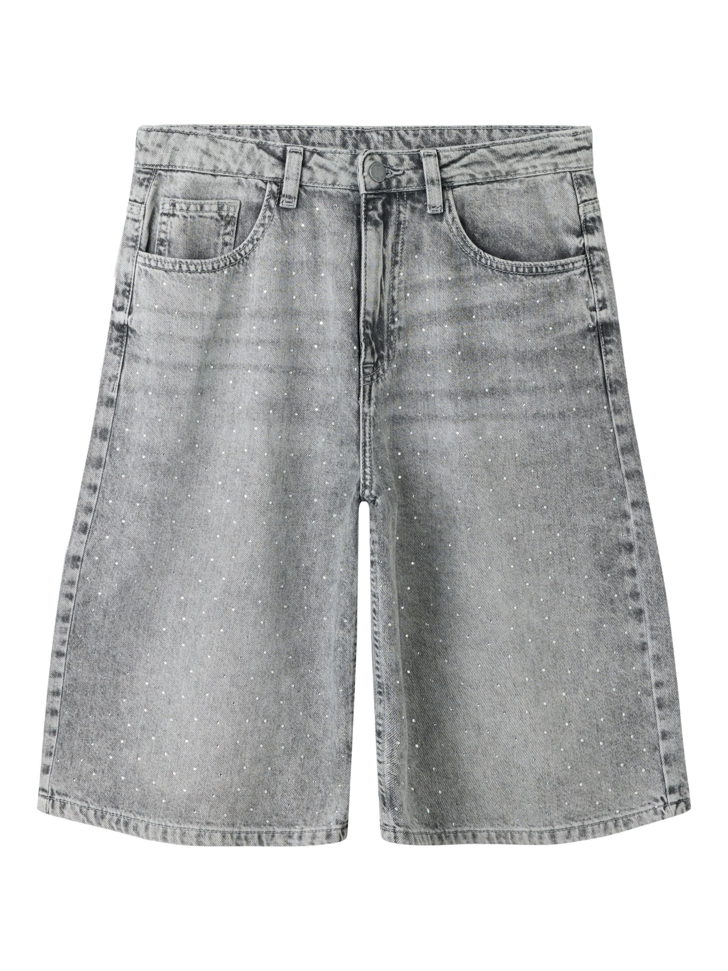 TWO SOON - Pierna ancha Vaquero en gris: frente