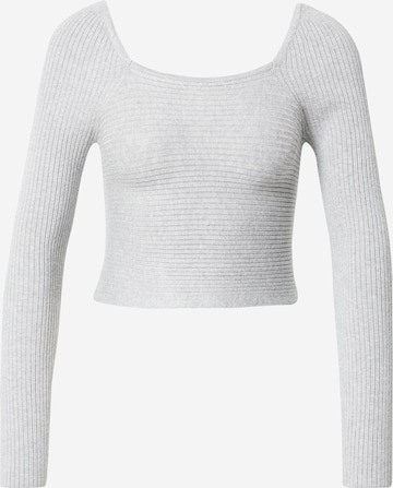 PIECES Sweater 'Hila' in Grey: front