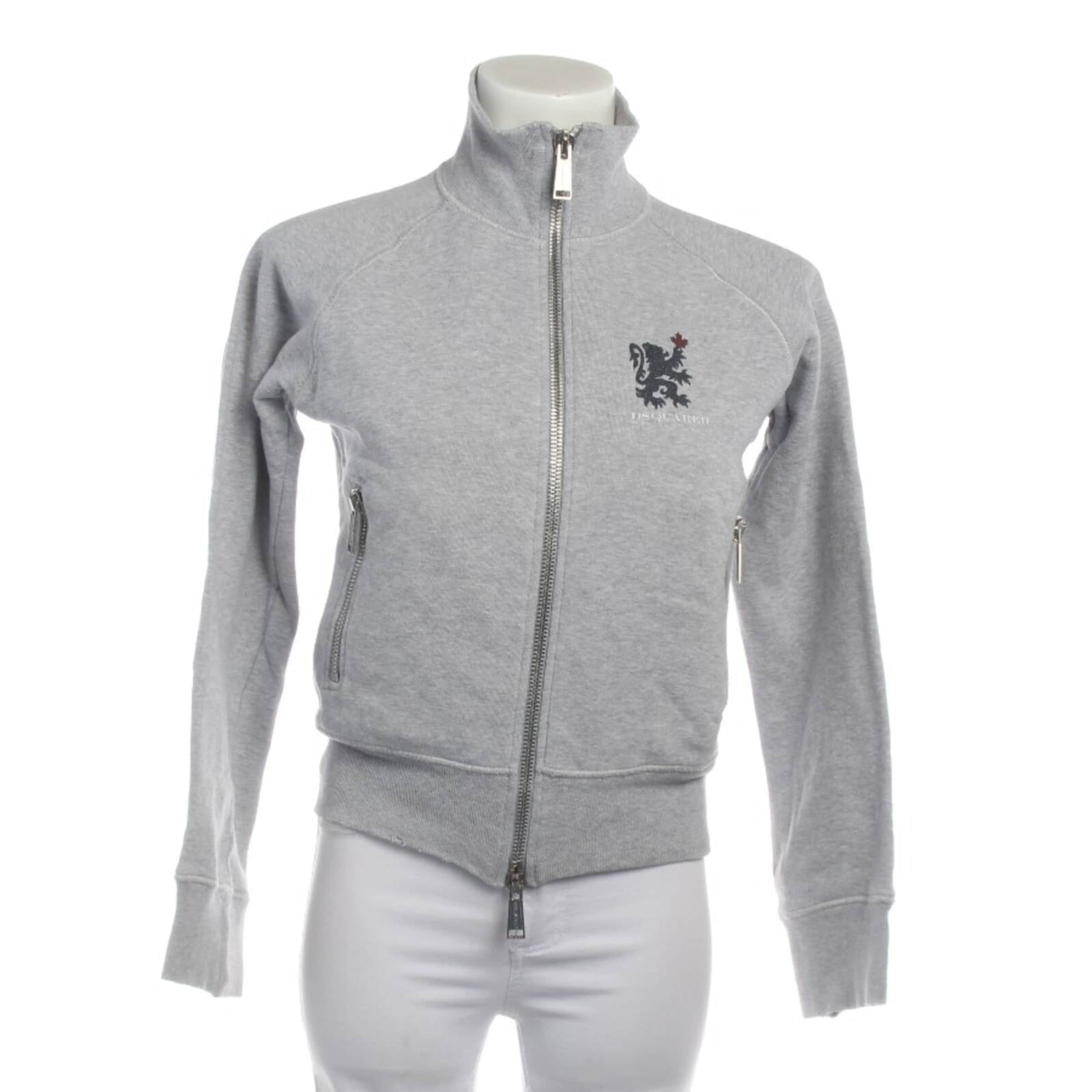 DSQUARED2 Sweatshirt / Sweatjacke in S in hellgrau, Produktansicht