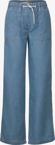 CECIL Loose fit Pants in Blue: front