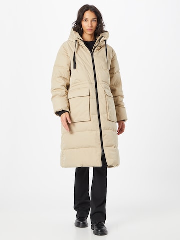 MSCH COPENHAGEN Zimní kabát 'Pavine' – béžová: přední strana
