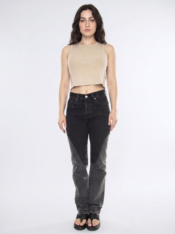 LEVI'S ® Luźne Jeansy '501 Original Chaps Off To The Ranch' w kolorze czarny: przód