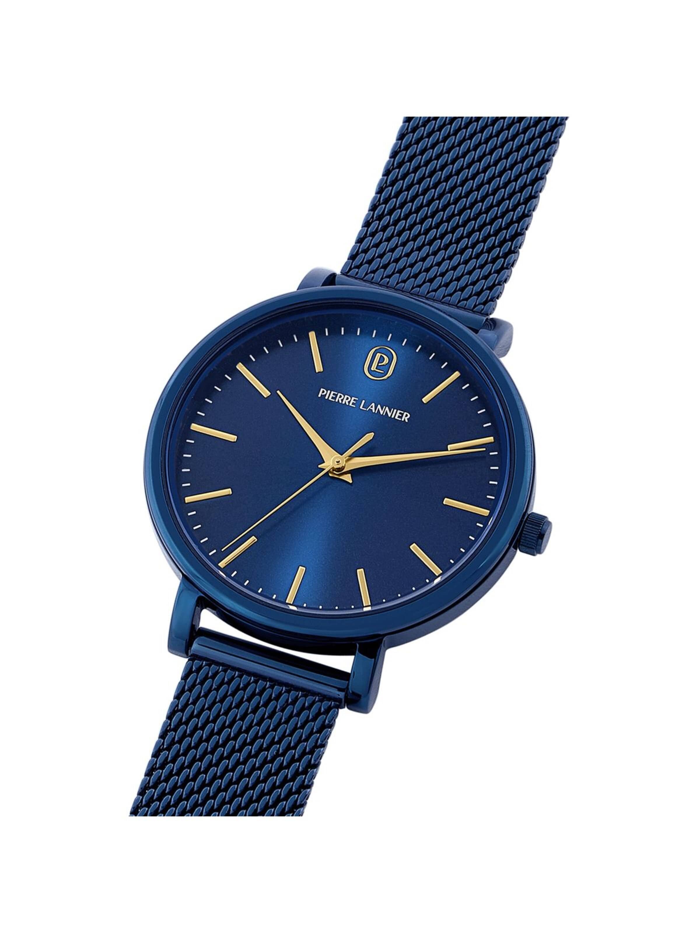 Montre à affichage analogique 'Pierre Lannier - Watch Essential - Quartz watch movement - Watch case width: 33 mm' Pierre Lannier en bleu
