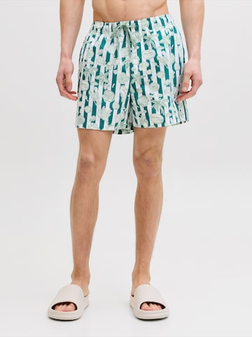 JACK & JONES Swimming shorts 'JPSTMAUI' in Green: front