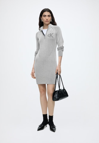 Robes en maille Calvin Klein Jeans en blanc