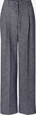 Rich & Royal Wide leg Trousers with creases in Blue: front