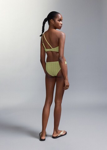 MANGO TEEN Bralette Bikini 'Melanie' in Green