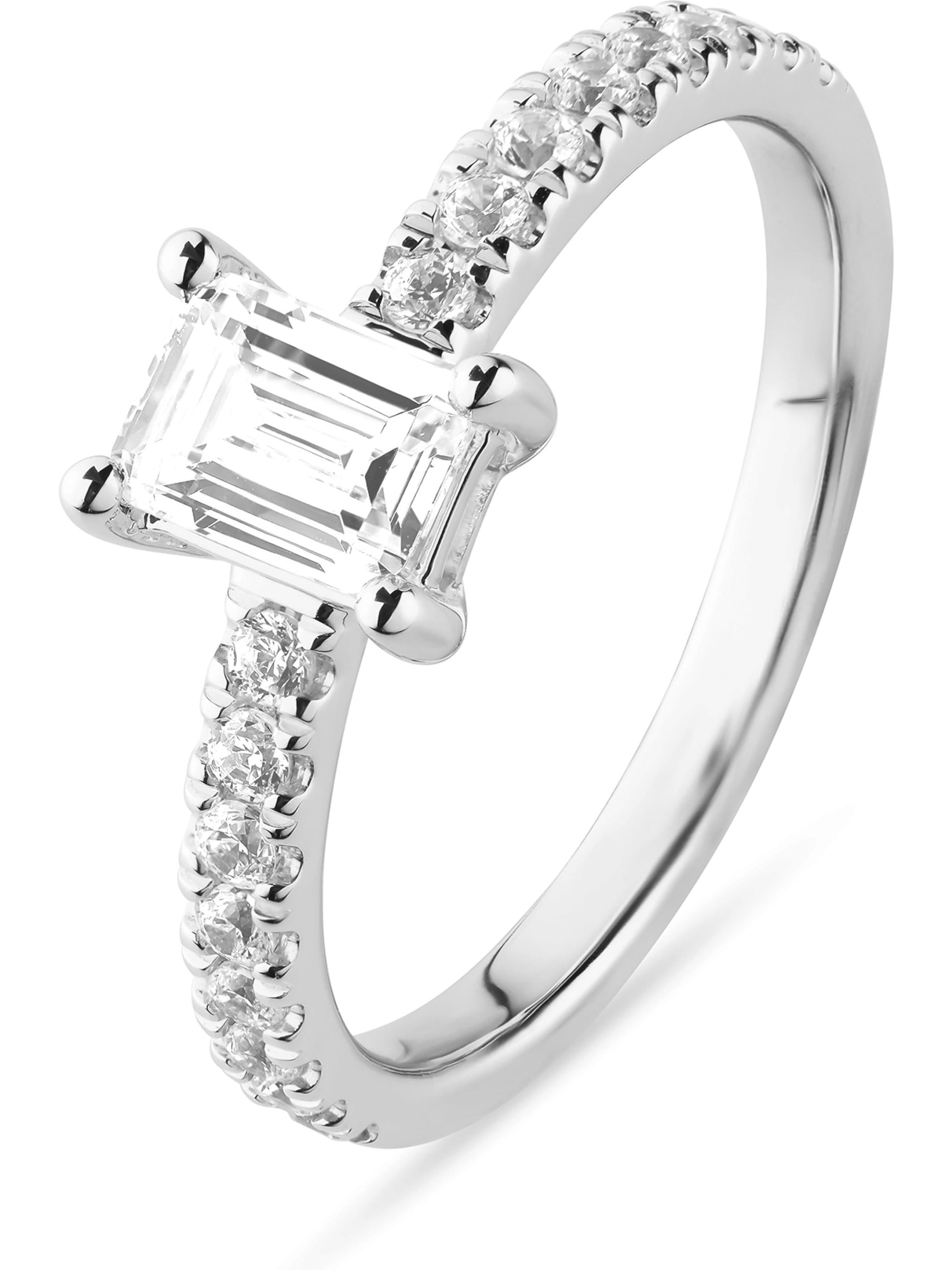 CHRIST CHRIST Damen-Damenring 1 Diamant, Lab Grown ' ' in Silber: Vorderseite