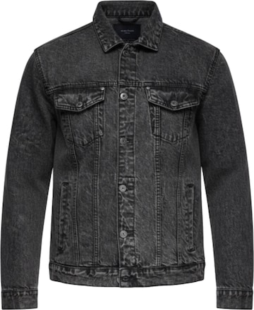 Ombre Übergangsjacke in Schwarz: Vorderseite
