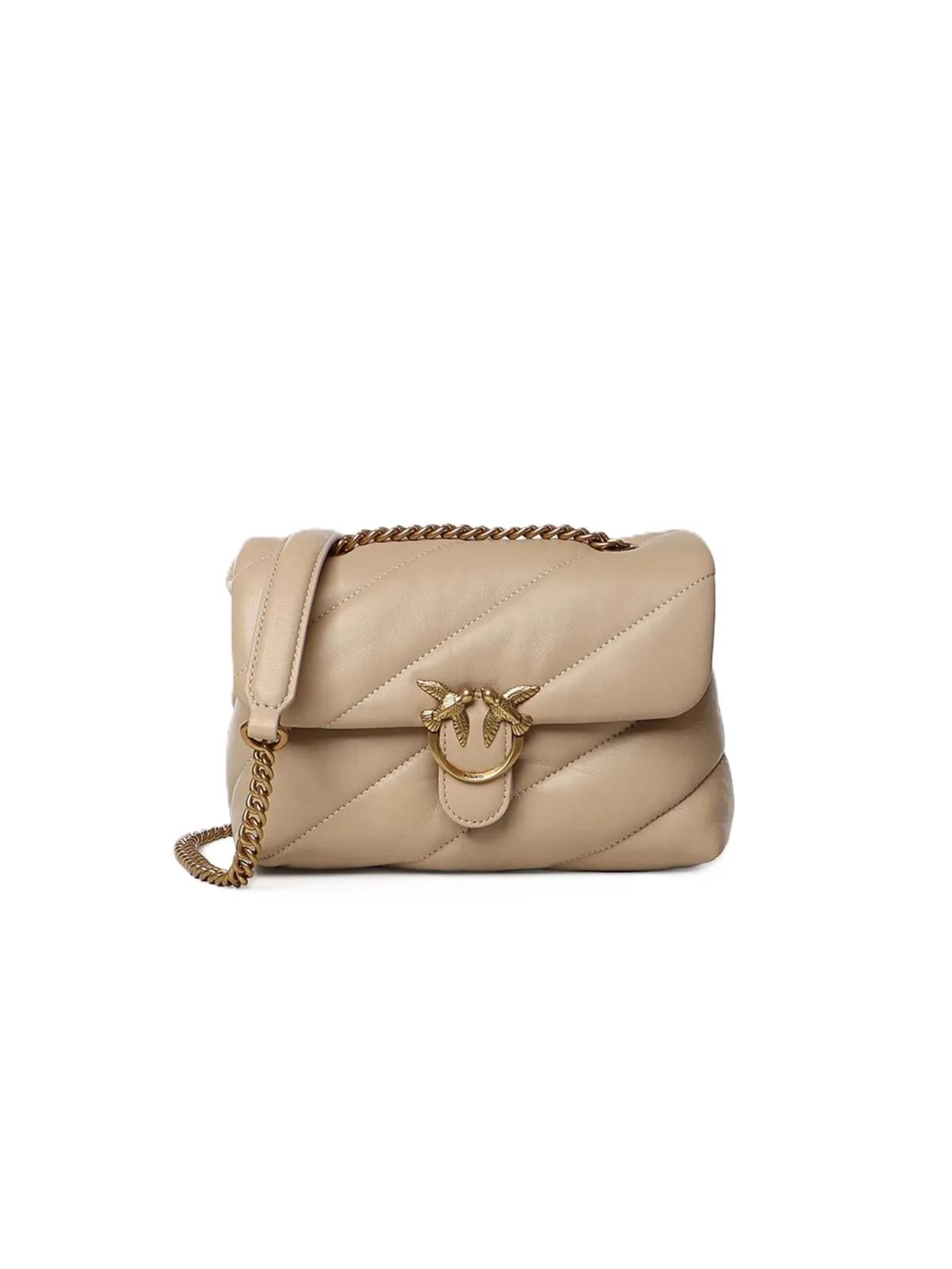 Borsa a tracolla '107617 A0F2' di PINKO in beige: frontale