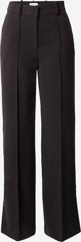 Calvin Klein Suorat housut värissä musta: edessä