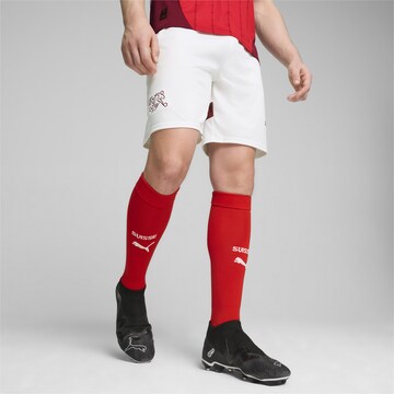Regular Pantalon de sport 'Schweiz Replica' PUMA en blanc