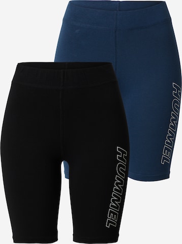 Hummel Skinny Sports trousers 'MAJA' in Blue: front