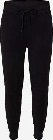 On Tapered Broek in Zwart: voorkant