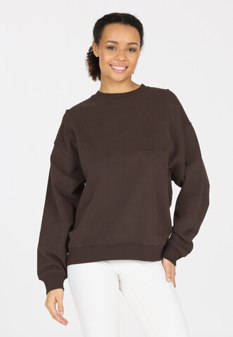 Athlecia Sports sweatshirt 'Cabell' in Brown: front
