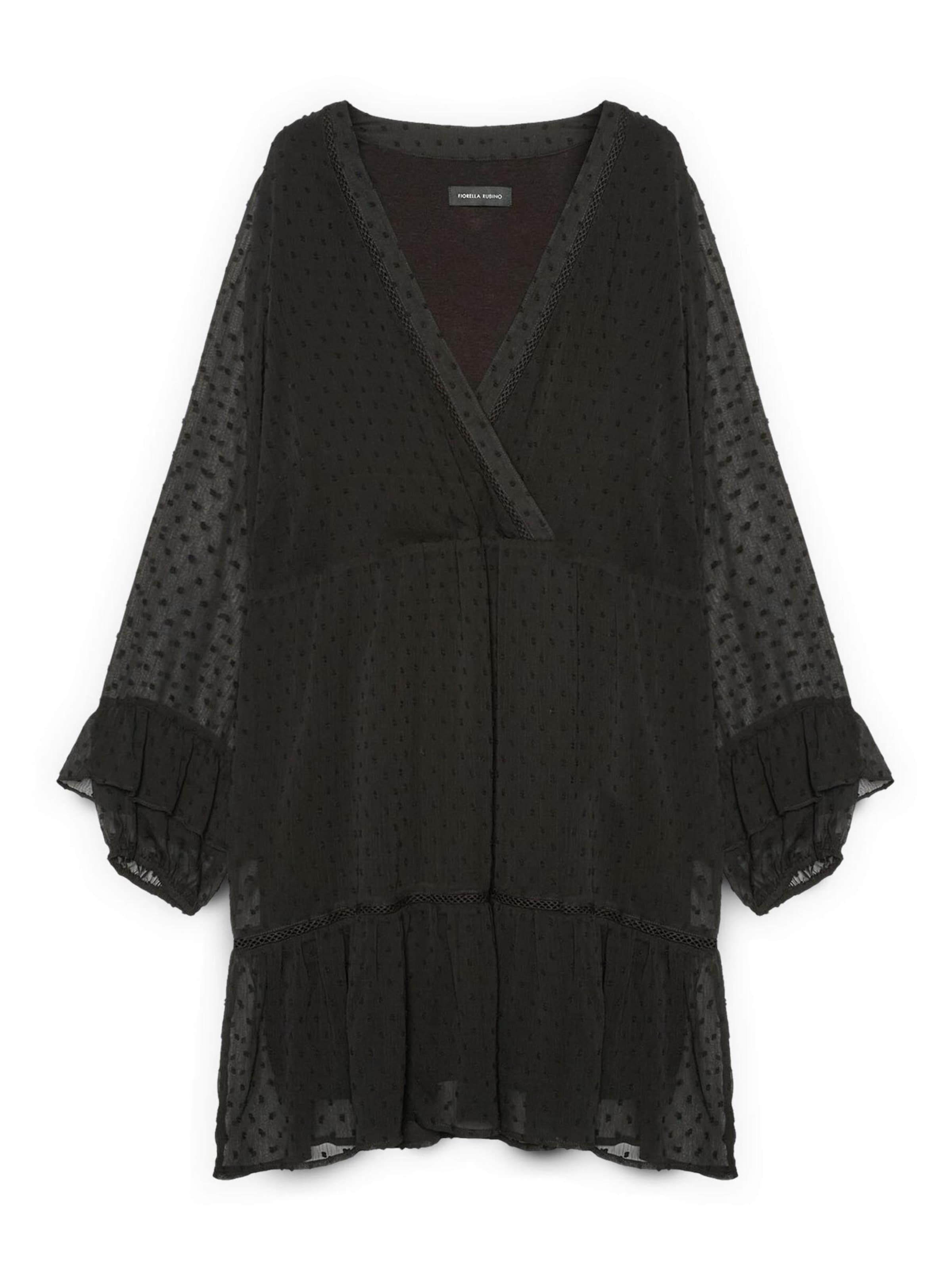 Fiorella Rubino Jurk in Zwart: voorkant