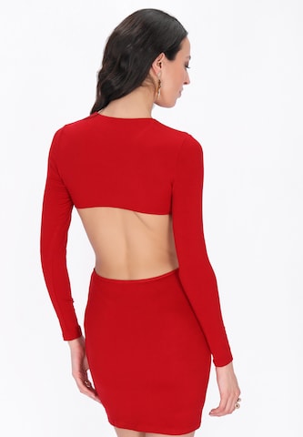faina - Vestido 'Festive' en rojo