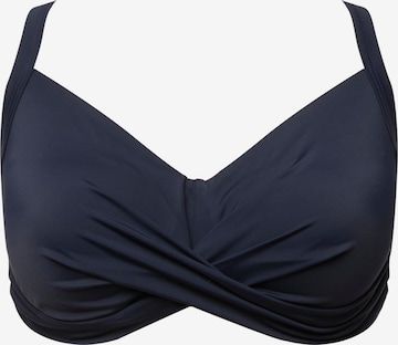 Invisible Soutien-gorge Ulla Popken en bleu : devant