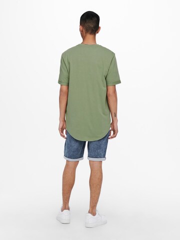 Coupe regular T-Shirt 'GAVIN' Only & Sons en vert