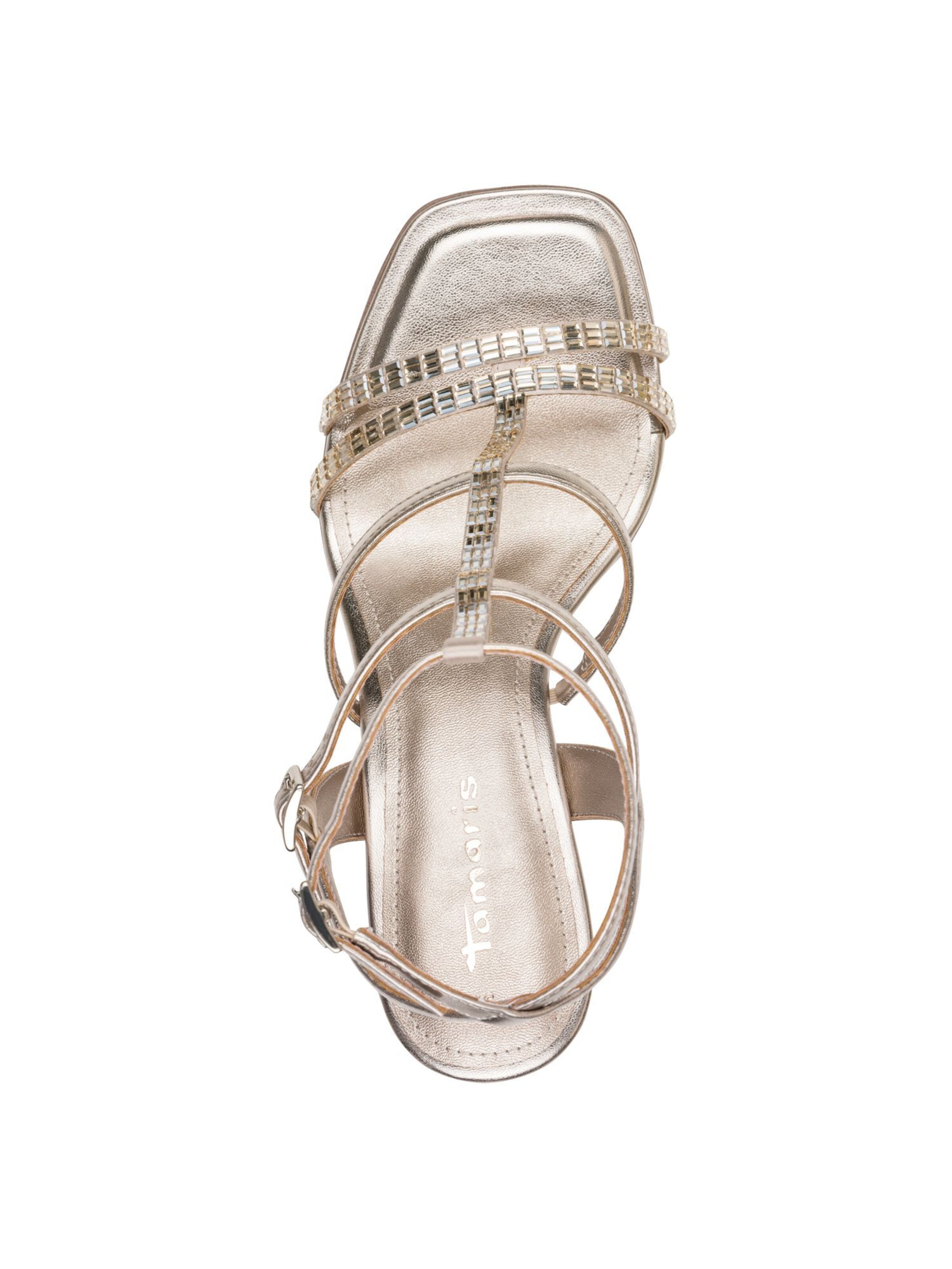 Sandales à lanières Tamaris en or