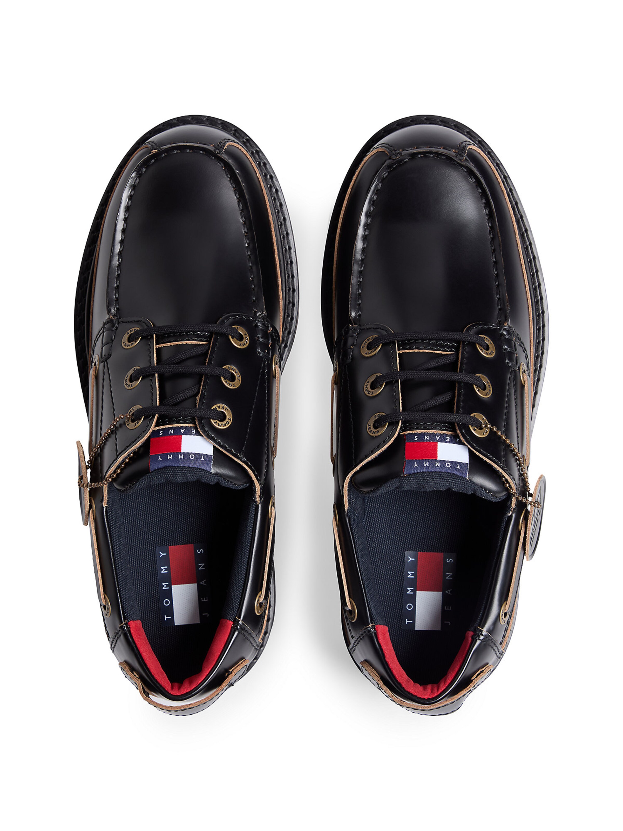 Tommy Jeans Mocassins 'Archive' in Zwart