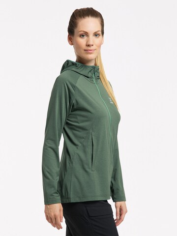 Haglöfs Athletic Zip-Up Hoodie 'Mirre Mid' in Green