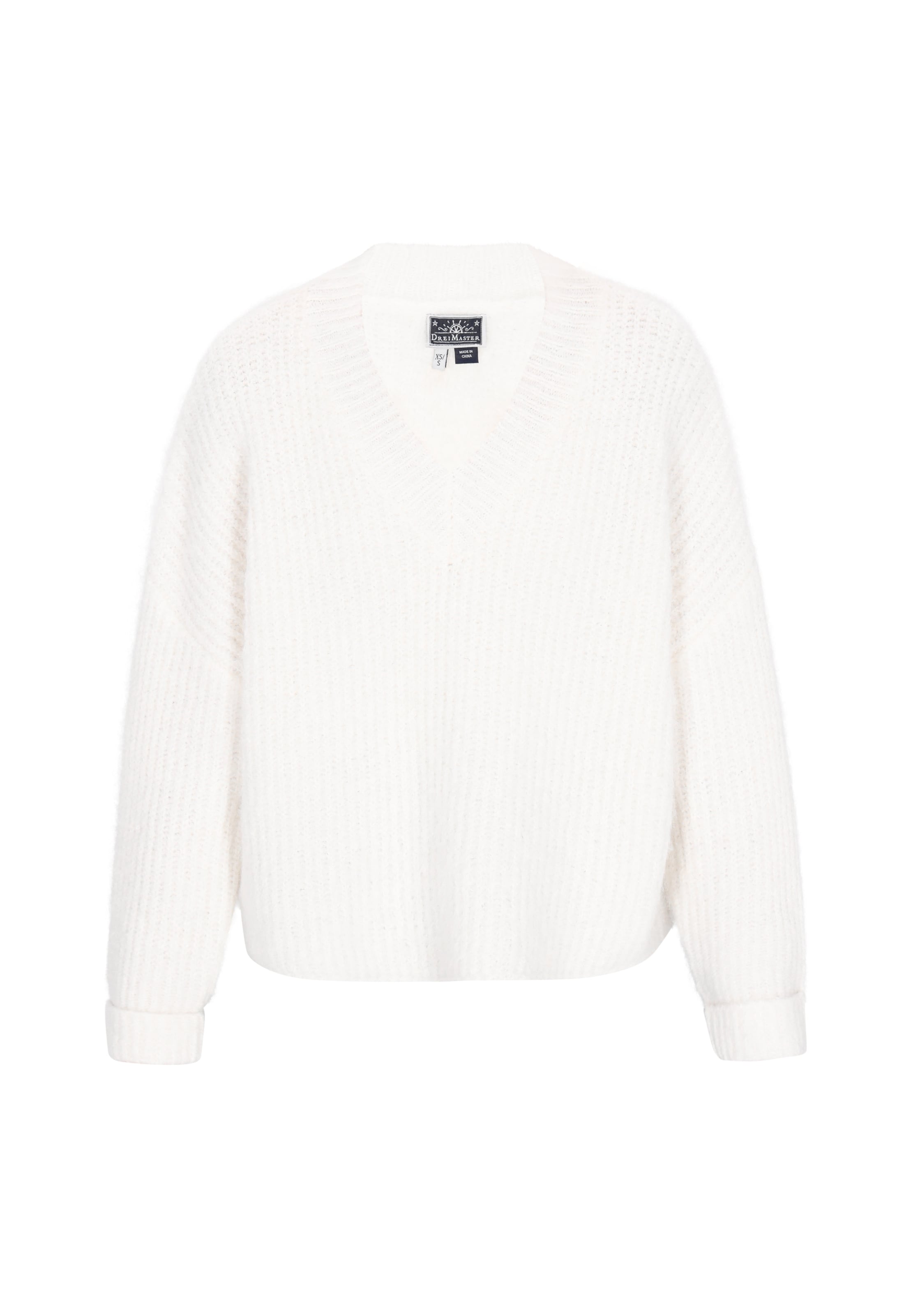 DreiMaster Maritim Pullover 'Maritime' in Weiß: Vorderseite