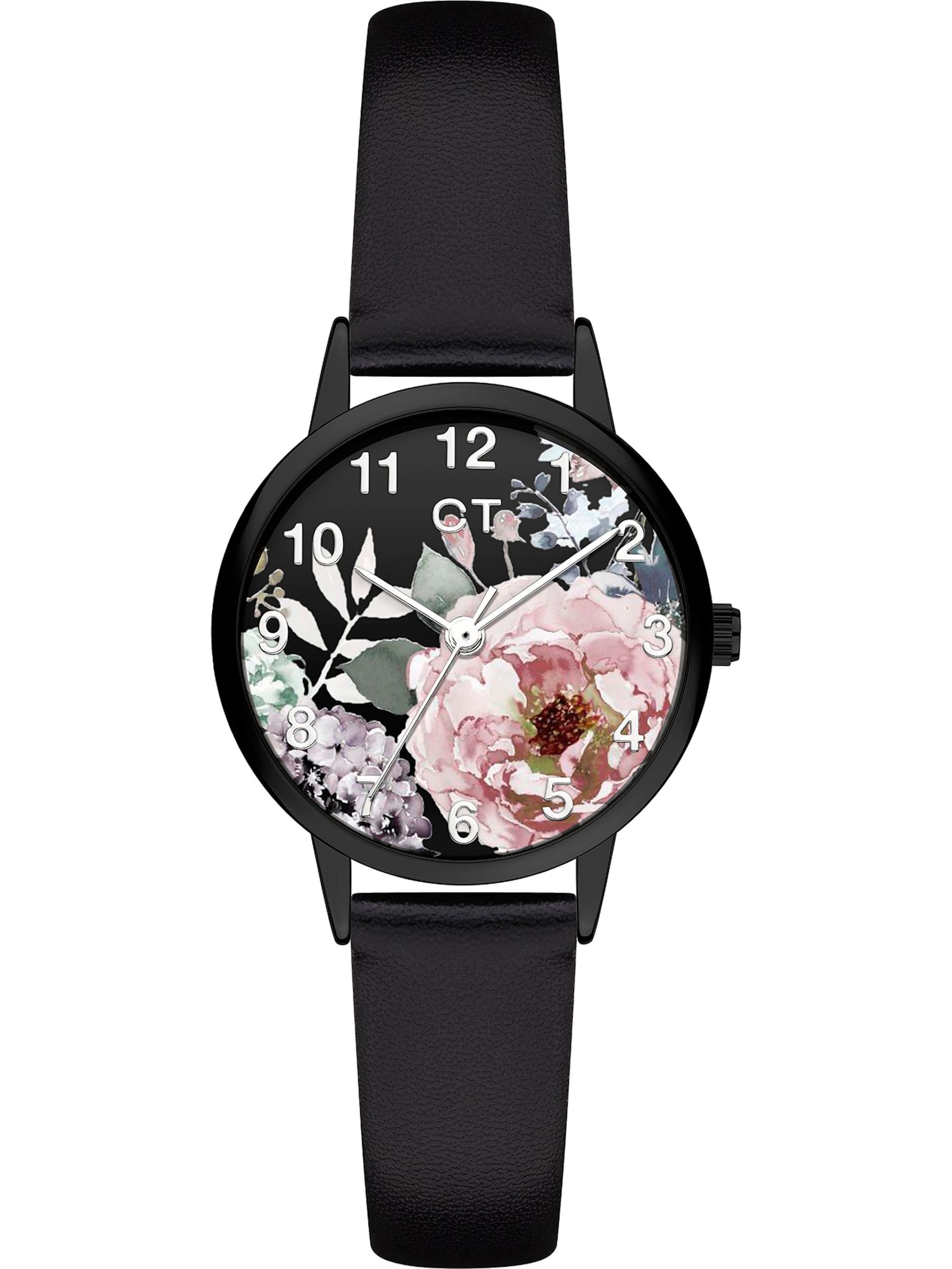 Cool Time Watch in Black: front